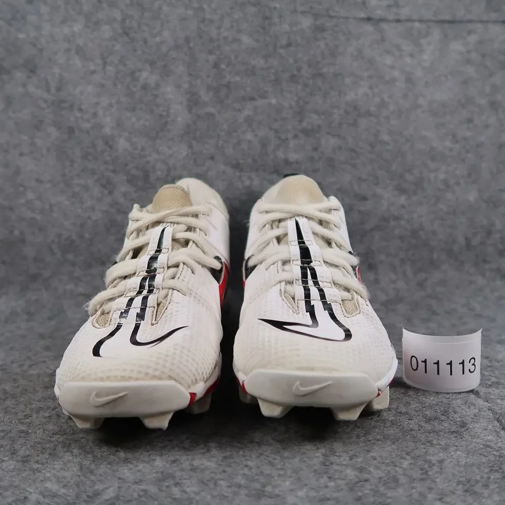Nike Shoes Youth 4 Cleat Football Alpha Menace 3 Shark White Red Sport Athletic